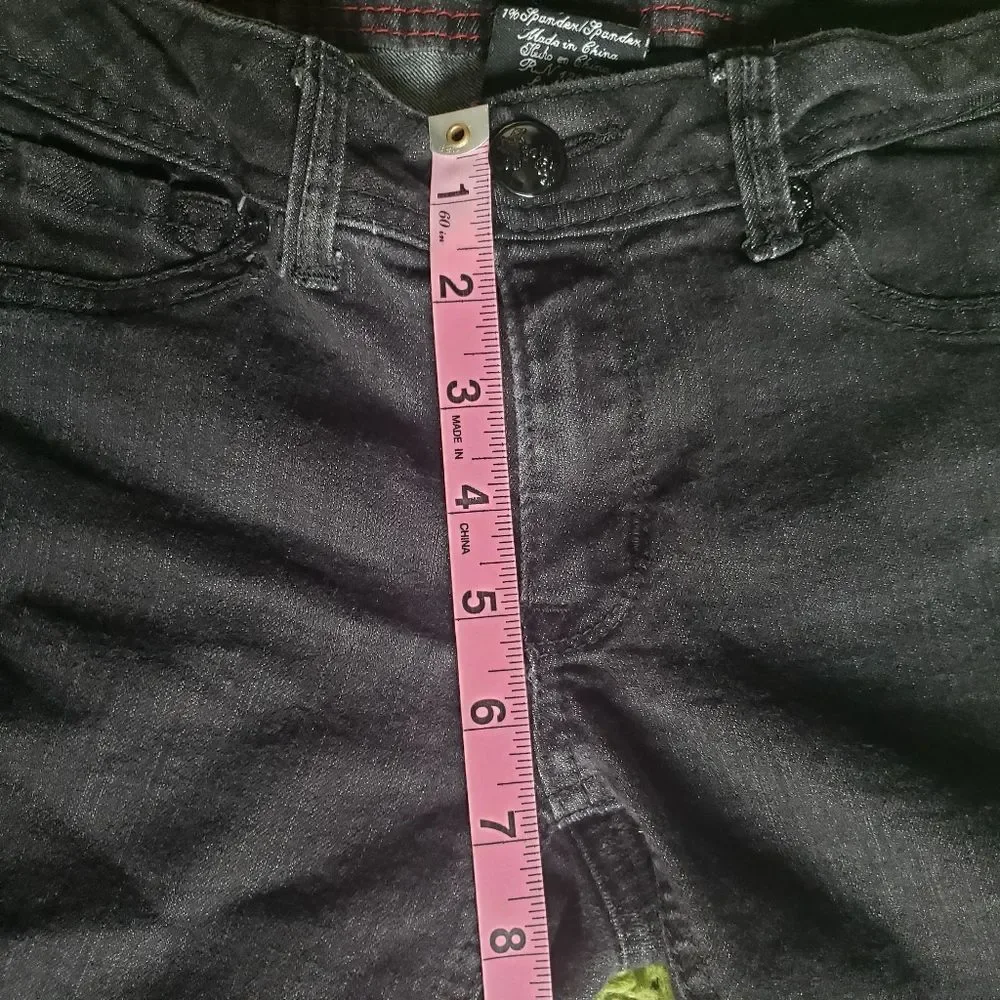 FRAGILE BLUEJEANS CROPPED BLACK - 5